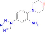2-Morpholino-5-(1H-tetrazol-1-yl)aniline