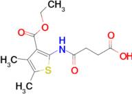 4-((3-(Ethoxycarbonyl)-4,5-dimethylthiophen-2-yl)amino)-4-oxobutanoic acid