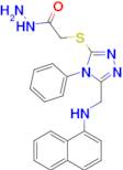 2-((5-((Naphthalen-1-ylamino)methyl)-4-phenyl-4H-1,2,4-triazol-3-yl)thio)acetohydrazide
