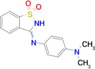 3-{[4-(dimethylamino)phenyl]imino}-2,3-dihydro-1λ⁶,2-benzothiazole-1,1-dione