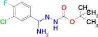 N'-[amino(3-chloro-4-fluorophenyl)methylidene](tert-butoxy)carbohydrazide