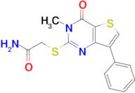 2-((3-Methyl-4-oxo-7-phenyl-3,4-dihydrothieno[3,2-d]pyrimidin-2-yl)thio)acetamide