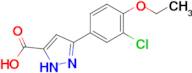 3-(3-chloro-4-ethoxyphenyl)-1H-pyrazole-5-carboxylic acid