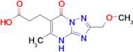 3-[2-(methoxymethyl)-5-methyl-7-oxo-4H,7H-[1,2,4]triazolo[1,5-a]pyrimidin-6-yl]propanoic acid