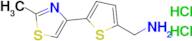 (5-(2-Methylthiazol-4-yl)thiophen-2-yl)methanamine dihydrochloride