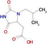 2-(3-Isobutyl-2,5-dioxoimidazolidin-4-yl)acetic acid