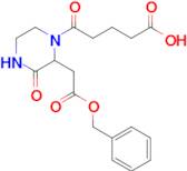 5-(2-(2-(Benzyloxy)-2-oxoethyl)-3-oxopiperazin-1-yl)-5-oxopentanoic acid
