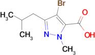 4-Bromo-3-isobutyl-1-methyl-1H-pyrazole-5-carboxylic acid