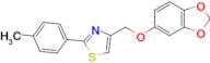 4-((Benzo[d][1,3]dioxol-5-yloxy)methyl)-2-(p-tolyl)thiazole