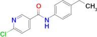 6-Chloro-N-(4-ethylphenyl)nicotinamide