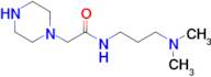 N-(3-(dimethylamino)propyl)-2-(piperazin-1-yl)acetamide