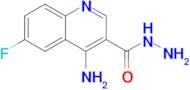 4-Amino-6-fluoroquinoline-3-carbohydrazide