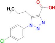 1-(4-Chlorophenyl)-5-propyl-1H-1,2,3-triazole-4-carboxylic acid