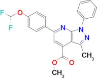 Methyl 6-(4-(difluoromethoxy)phenyl)-3-methyl-1-phenyl-1H-pyrazolo[3,4-b]pyridine-4-carboxylate