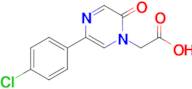 2-(5-(4-Chlorophenyl)-2-oxopyrazin-1(2H)-yl)acetic acid