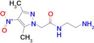 N-(2-aminoethyl)-2-(3,5-dimethyl-4-nitro-1H-pyrazol-1-yl)acetamide