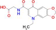 (5-Ethyl-8-oxo-5,8-dihydro-[1,3]dioxolo[4,5-g]quinoline-7-carbonyl)glycine