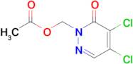 (4,5-Dichloro-6-oxopyridazin-1(6H)-yl)methyl acetate