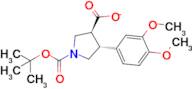 (3S,4R)-1-(tert-butoxycarbonyl)-4-(3,4-dimethoxyphenyl)pyrrolidine-3-carboxylate