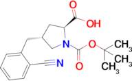 (2S,4R)-1-(tert-butoxycarbonyl)-4-(2-cyanobenzyl)pyrrolidine-2-carboxylic acid
