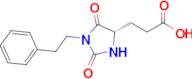 (S)-3-(2,5-dioxo-1-phenethylimidazolidin-4-yl)propanoic acid