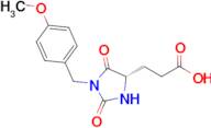 (S)-3-(1-(4-methoxybenzyl)-2,5-dioxoimidazolidin-4-yl)propanoic acid