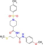 (S)-N-(1-((4-methoxyphenyl)amino)-4-(methylthio)-1-oxobutan-2-yl)-1-tosylpiperidine-4-carboxamide