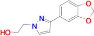 2-(3-(Benzo[d][1,3]dioxol-5-yl)-1H-pyrazol-1-yl)ethan-1-ol