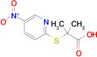 2-Methyl-2-((5-nitropyridin-2-yl)thio)propanoic acid