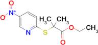 Ethyl 2-methyl-2-((5-nitropyridin-2-yl)thio)propanoate