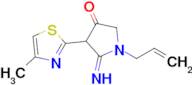 5-imino-4-(4-methyl-1,3-thiazol-2-yl)-1-(prop-2-en-1-yl)pyrrolidin-3-one