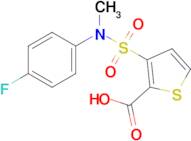 3-(N-(4-fluorophenyl)-N-methylsulfamoyl)thiophene-2-carboxylic acid