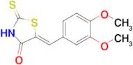 (Z)-5-(3,4-dimethoxybenzylidene)-2-thioxothiazolidin-4-one