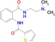 N-(2-((2-(dimethylamino)ethyl)carbamoyl)phenyl)thiophene-2-carboxamide