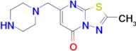 2-Methyl-7-(piperazin-1-ylmethyl)-5H-[1,3,4]thiadiazolo[3,2-a]pyrimidin-5-one