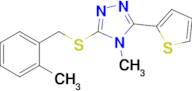 4-Methyl-3-((2-methylbenzyl)thio)-5-(thiophen-2-yl)-4H-1,2,4-triazole