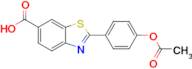 2-(4-Acetoxyphenyl)benzo[d]thiazole-6-carboxylic acid