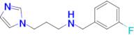 N-(3-fluorobenzyl)-3-(1H-imidazol-1-yl)propan-1-amine