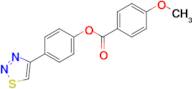 4-(1,2,3-Thiadiazol-4-yl)phenyl 4-methoxybenzoate