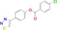 4-(1,2,3-Thiadiazol-4-yl)phenyl 4-chlorobenzoate