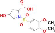 1-((3,4-Dimethoxyphenyl)sulfonyl)-4-hydroxypyrrolidine-2-carboxylic acid