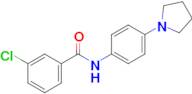 3-Chloro-N-(4-(pyrrolidin-1-yl)phenyl)benzamide