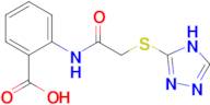 2-[2-(4H-1,2,4-triazol-3-ylsulfanyl)acetamido]benzoic acid