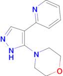 4-[4-(pyridin-2-yl)-1H-pyrazol-5-yl]morpholine