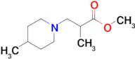 Methyl 2-methyl-3-(4-methylpiperidin-1-yl)propanoate