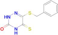 6-(benzylsulfanyl)-5-sulfanylidene-2,3,4,5-tetrahydro-1,2,4-triazin-3-one