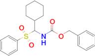 Benzyl (cyclohexyl(phenylsulfonyl)methyl)carbamate