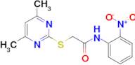 2-((4,6-Dimethylpyrimidin-2-yl)thio)-N-(2-nitrophenyl)acetamide