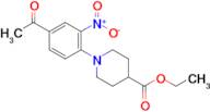 Ethyl 1-(4-acetyl-2-nitrophenyl)piperidine-4-carboxylate