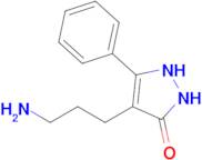 4-(3-aminopropyl)-5-phenyl-2,3-dihydro-1H-pyrazol-3-one